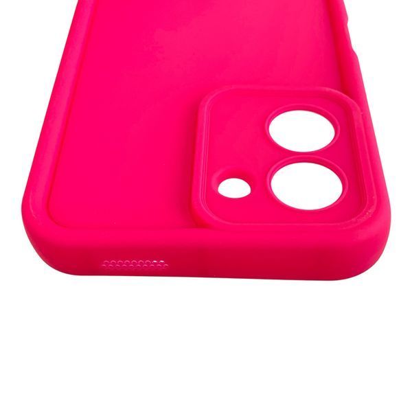 Чехол силиконовый Soft Touch для Tecno Spark Go 3 (KN3) малиновый (Полная защита камеры) 0054482 фото