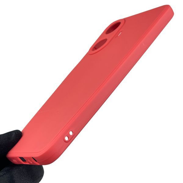 Чохол для Realme C55 з квадратними гранями із захистом камери на реалмі с55 червоний 0012552 фото