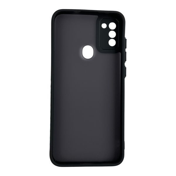 Чохол для Samsung Galaxy M11 чорний матовий напівпрозорий (бампер, захист камери) 0062177 фото