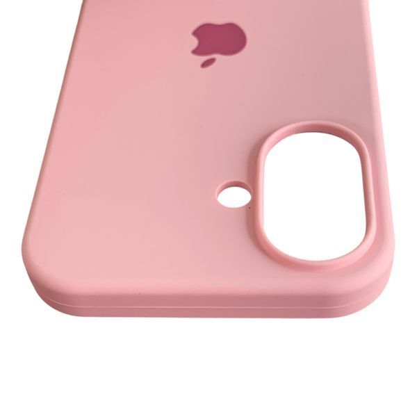 Чехол Silicone Case для Apple iPhone 16 розовый (soft touch, закрытый низ) 0059891 фото