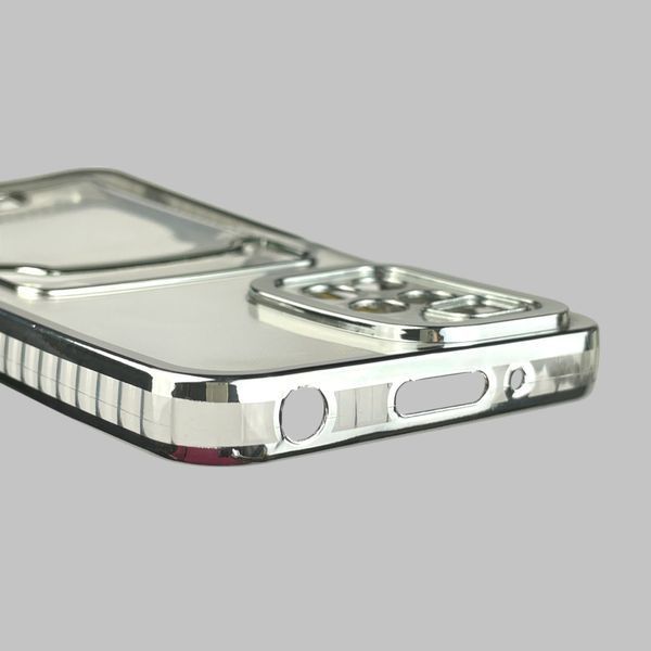 Чехол для Xiaomi Redmi 10 (2022) с серебряной окантовкой с карманом для карт на редми 10 (2022) серебряный 0013215 фото