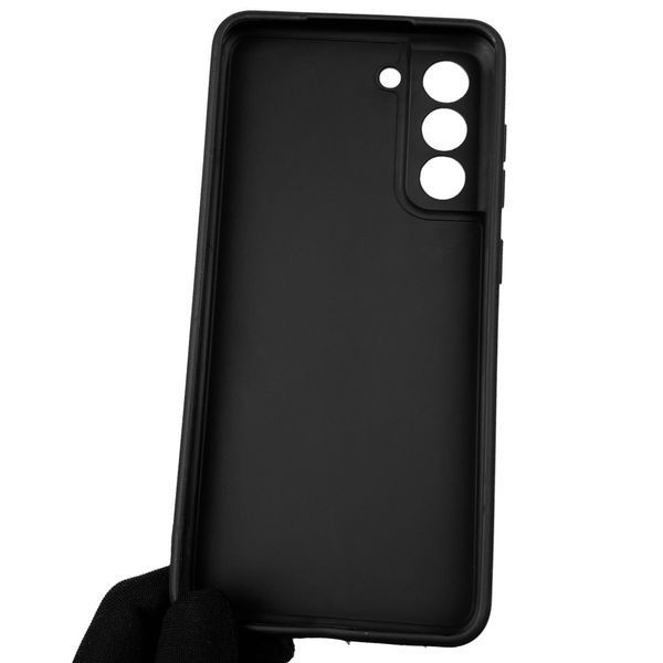 Чохол для Samsung Galaxy S21 FE SM-G990B із квадратними гранями із захистом камери на самсунг с21 фе чорний 0001275 фото