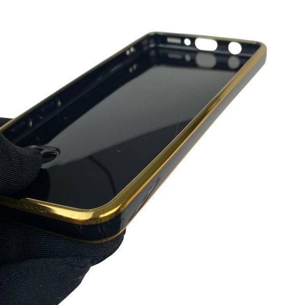 Чохол для Samsung Galaxy A31 (SM-A315F) з кільцем MagSafe із золотою окантовкою на самсунг а31 чорний gs1 0022371 фото