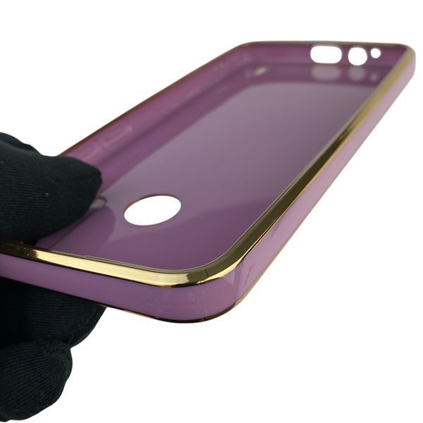 Чехол для Tecno Spark 6 Go KE5 с кольцом MagSafe с золотой окантовкой на техно спарк 6 го черничный gs1 0021593 фото