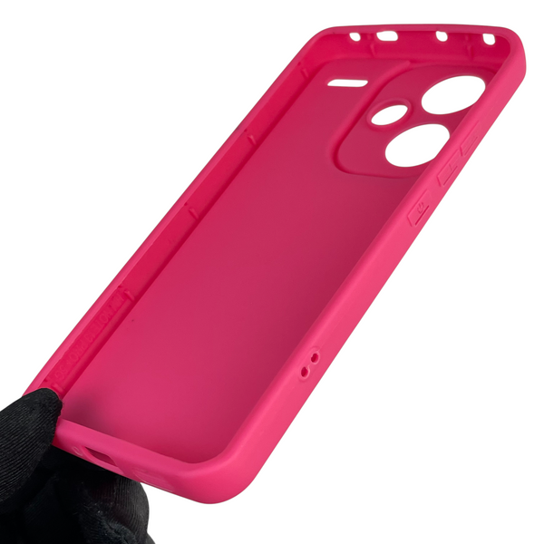 Чохол силіконовий Soft Touch з 3D принтом для Xiaomi Redmi Note 13 Pro Plus 5G малиновий (Повний захист камери) 0042370 фото