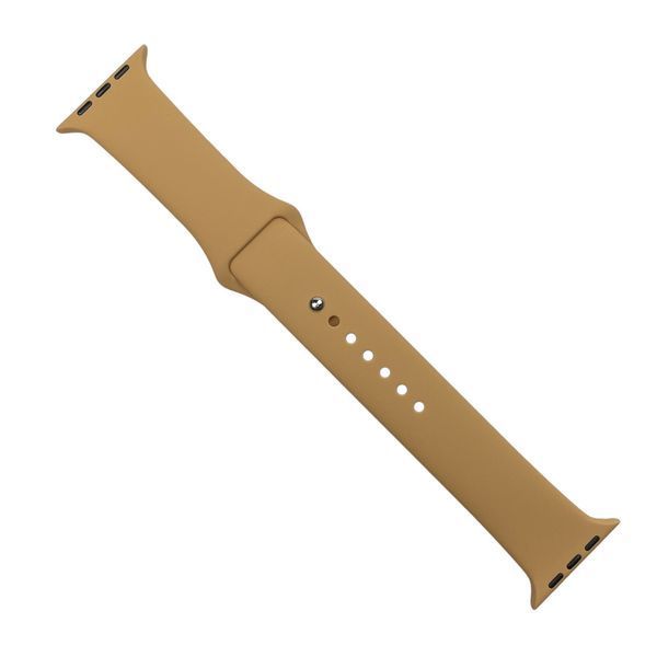 Ремінець для Apple Watch 45mm силіконовий матовий для епл вотч 45мм розмір L коричневий 0002342 фото