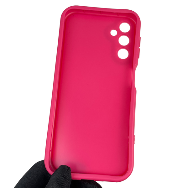 Чохол силіконовий Soft Touch з 3D принтом для Samsung Galaxy A14 4G (SM-A145F) малиновий (Повний захист камери) 0040409 фото