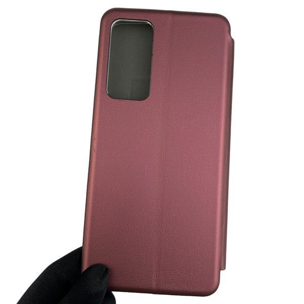Чохол-книжка для Tecno Camon 18 CH6n з підставкою на техно камон 18 бордова 0001673 фото