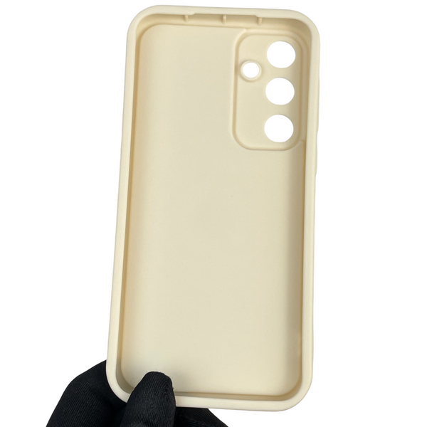 Чохол силіконовий Soft Touch з 3D принтом для Samsung Galaxy A55 5G (SM-A556B) молочний (Повний захист камери) 0040576 фото