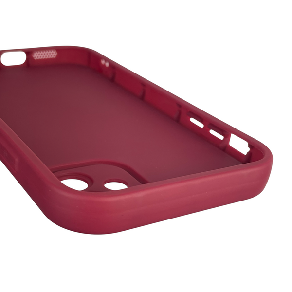 Чохол силіконовий Soft Touch з 3D принтом для Apple iPhone 11 бордовий (Повний захист камери) 0041708 фото