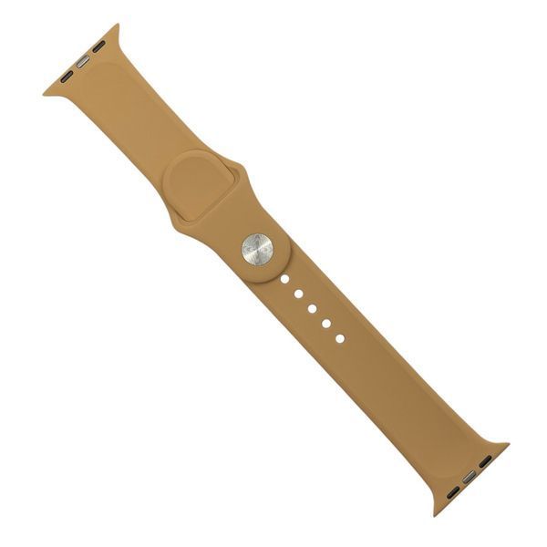 Ремінець для Apple Watch 45mm силіконовий матовий для епл вотч 45мм розмір L коричневий 0002342 фото