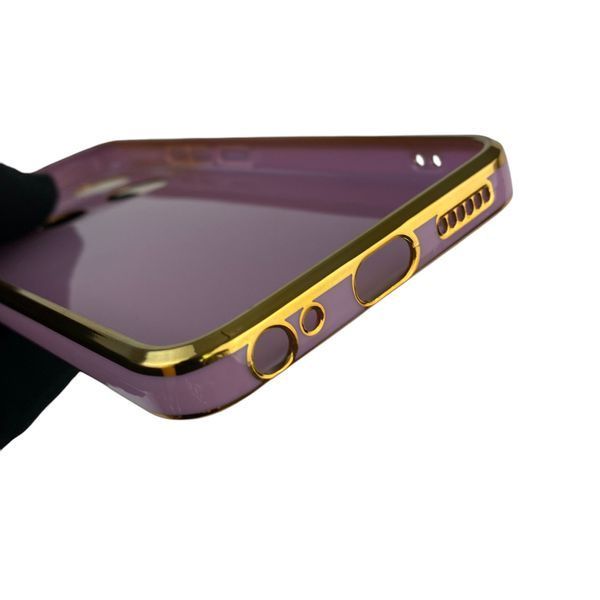 Чехол для Infinix Smart 7 с защитой камеры с золотой окантовкой на инфиникс смарт 7 черничный gs1 0020251 фото
