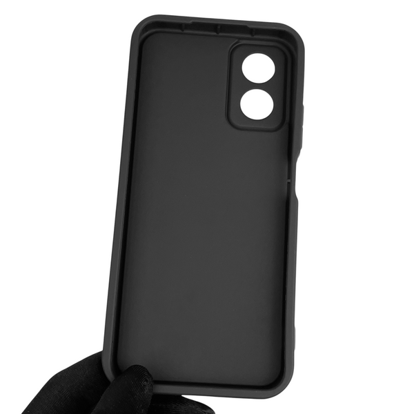 Чехол силиконовый Soft Touch с 3D принтом женским для OPPO A38 4G (CPH2579) черный (Полная защита камеры) 0042496 фото