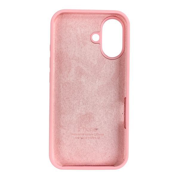 Чехол Silicone Case для Apple iPhone 16 розовый (soft touch, закрытый низ) 0059891 фото