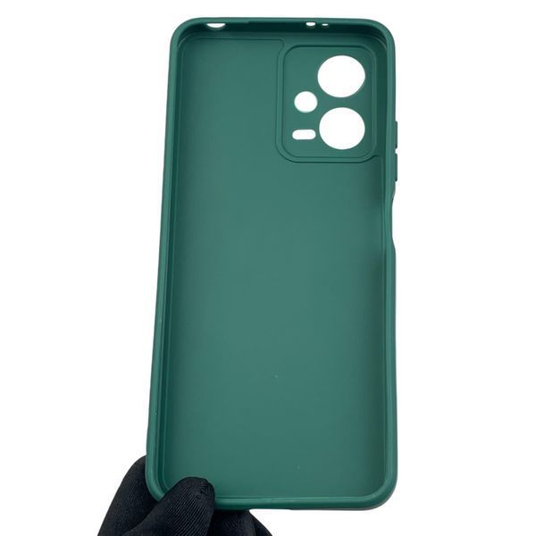 Чехол для Xiaomi Redmi Note 12 5G с квадратными гранями с защитой камеры на сяоми нот 12 5г зелёный 0012703 фото
