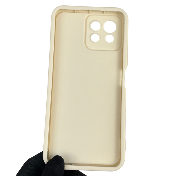 Чохол силіконовий Soft Touch для Xiaomi Mi 11 Lite молочний (Повний захист камери) 0039753 фото