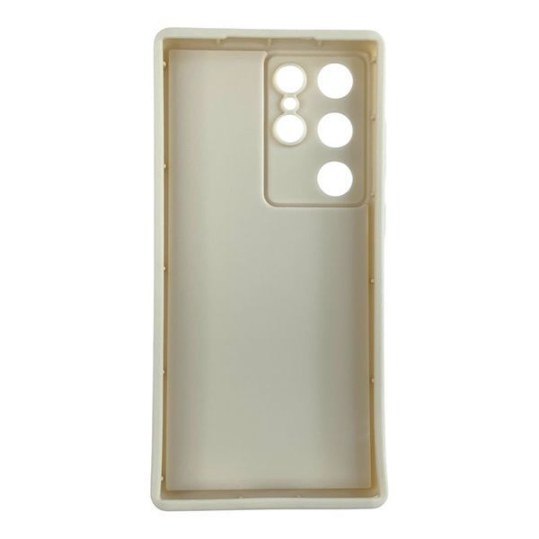 Чехол силиконовый Soft Touch для Samsung Galaxy S23 Ultra молочный (Полная защита камеры) 0054088 фото