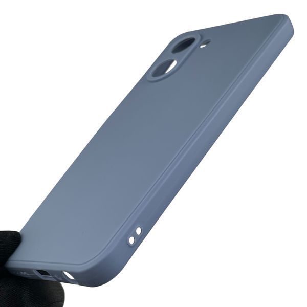 Чехол для OPPO A17k с квадратными гранями с защитой камеры на оппо а17к голубой 0012502 фото