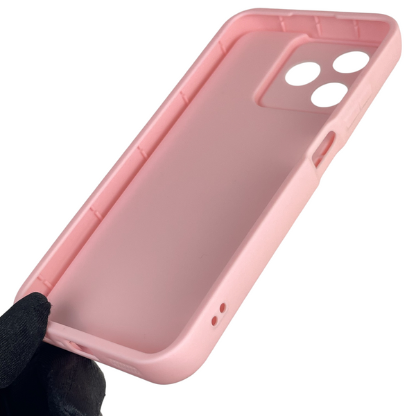 Чохол силіконовий оригінальний Soft Touch з 3D принтом милий ведмедик для Realme C53 рожевий (Повний захист камери) 0043325 фото
