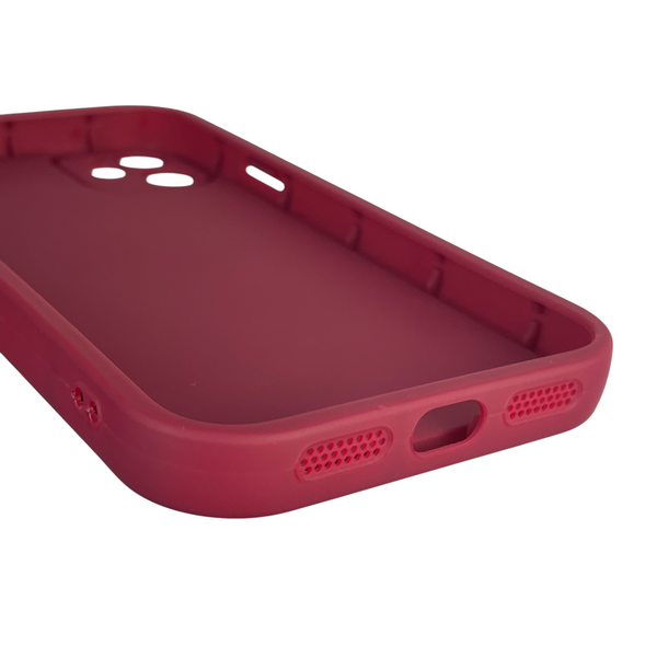 Чохол силіконовий Soft Touch з 3D принтом для Apple iPhone 11 бордовий (Повний захист камери) 0041708 фото