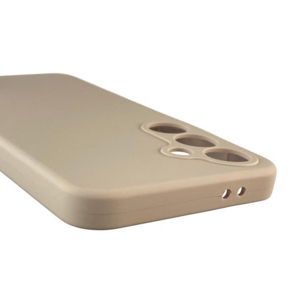 Чохол для Samsung Galaxy S24 FE (SM-S721B) силіконовий з мікрофіброю нековзний на самсунг с24 фе пудровий 0032198 фото