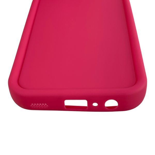 Чехол силиконовый Soft Touch для Samsung Galaxy A03 малиновый (Полная защита камеры) 0053943 фото
