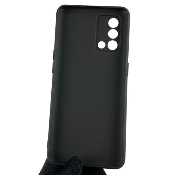 Чохол для OPPO A74 (4G) однотонний із захистом камери на оппо а74 4г чорний 0004379 фото