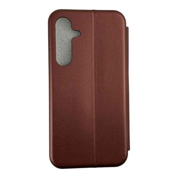 Чохол-книжка для Samsung Galaxy S25 Plus бордова (прозорий тримач, магнітна обкладинка) 0073818 фото