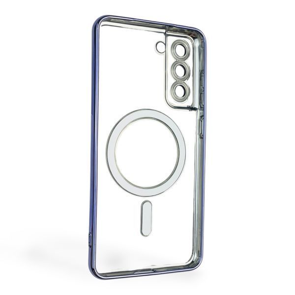 Чехол для Samsung Galaxy S21 FE (SM-G990B) с линзами на камере с MagSafe на самсунг с21 фе сиреневый 0034491 фото