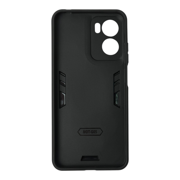 Чехол для телефона Motorola G05 бронированный с магнитным кольцом и защитой камеры черный 0051107 фото