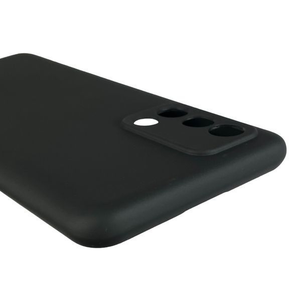 Чохол для OPPO A74 (4G) однотонний із захистом камери на оппо а74 4г чорний 0004379 фото