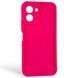Чехол силиконовый Soft Touch для Tecno Spark Go 3 (KN3) малиновый (Полная защита камеры) 0054482 фото 1