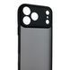 Чохол для iPhone 17 Pro Max чорний матовий напівпрозорий (бампер, захист камери) 0062232 фото 3