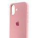 Чехол Silicone Case для Apple iPhone 16 розовый (soft touch, закрытый низ) 0059891 фото 4