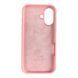 Чехол Silicone Case для Apple iPhone 16 розовый (soft touch, закрытый низ) 0059891 фото 2