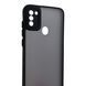 Чохол для Samsung Galaxy M11 чорний матовий напівпрозорий (бампер, захист камери) 0062177 фото 3