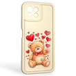 Чохол силіконовий оригінальний Soft Touch з 3D принтом милий ведмедик для Xiaomi Mi 11 Lite 5G NE молочний (Повний захист камери)