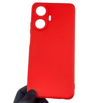 Чехол для Realme C55 с квадратными гранями с защитой камеры на реалми с55 красный 0012553 фото