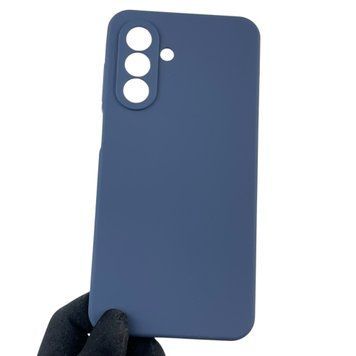 Чехол для Samsung Galaxy A26 (SM-A266) силиконовый с микрофиброй нескользящий на самсунг а26 темно-синий 0031886 фото