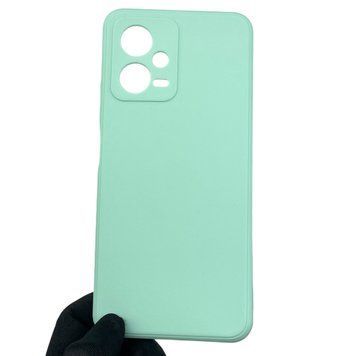 Чехол для Xiaomi Redmi Note 12 5G с квадратными гранями с защитой камеры на сяоми нот 12 5г мятный 0012704 фото