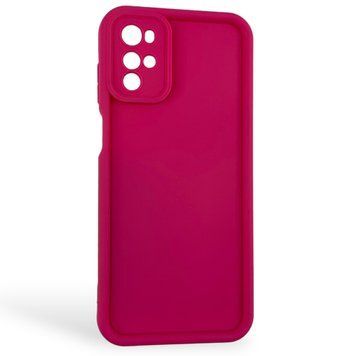 Чехол силиконовый Soft Touch для Motorola G22 малиновый (Полная защита камеры) 0054376 фото