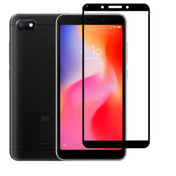 Защитное стекло для телефона Xiaomi Redmi 6A противоударное полноэкранное на сяоми редми 6а черное 0038427 фото