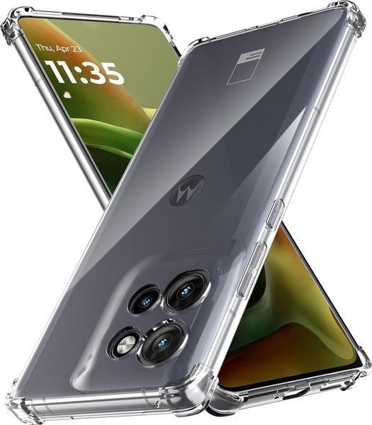 Прозорий чохол для Motorola G17 з кутами-амортизаторами із захистом камери протиударний (моторола г17) 0061779 фото