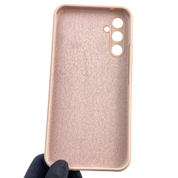 Чехол для Samsung Galaxy A34 5G (SM-A346E) силиконовый с микрофиброй нескользящий на самсунг а34 5г пудровый 0031936 фото