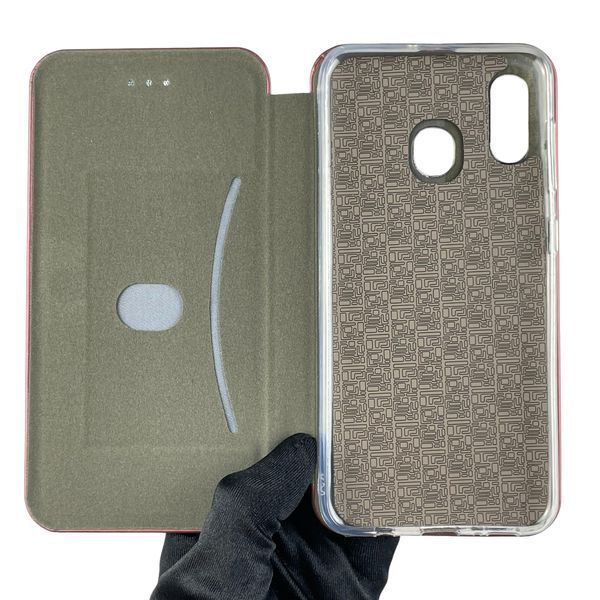 Чохол-книжка для Samsung Galaxy A20 SM-A205F з підставкою на самсунг а20 бордова 0000475 фото