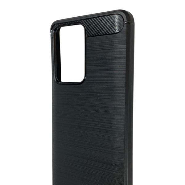 Чехол для телефона Xiaomi 11T карбоновый противоударный с высокими бортами черный 0052258 фото