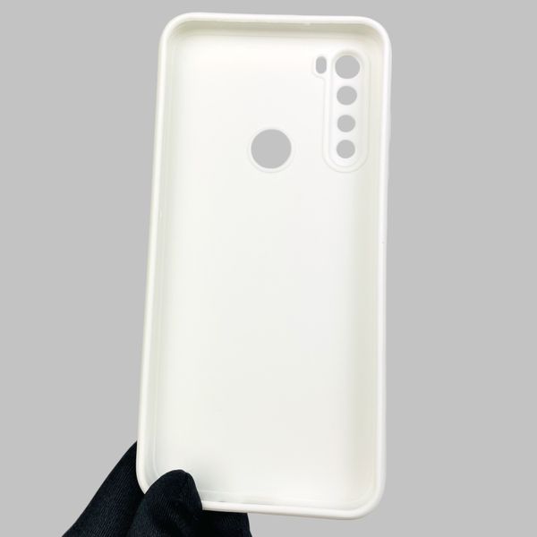 Чохол для Xiaomi Redmi Note 8 2021 з квадратними гранями із захистом камери на сяомі редмі нот 8 2021 білий 0012906 фото