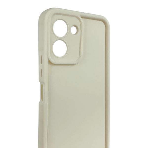 Чохол силіконовий Soft Touch для Tecno Spark Go 3 (KN3) молочний (Повний захист камери) 0054483 фото