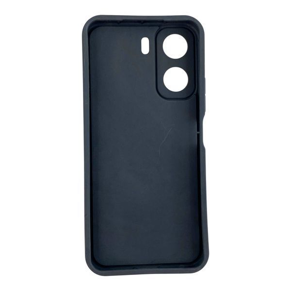 Чехол силиконовый Soft Touch с 3D принтом милые котики с лапками для Xiaomi POCO C65 черный (Полная защита камеры) 0059618 фото