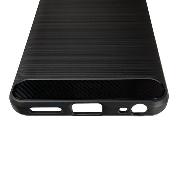 Чохол для телефона Realme C67 карбоновий протиударний з високими бортами чорний 0052096 фото